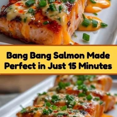 Delicious Bang Bang Salmon dish garnished with herbs and spices.