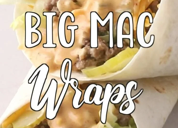 Delicious Big Mac Wrap featuring all the classic ingredients in a convenient wrap.