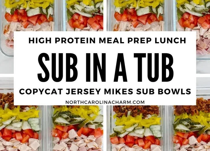 Delicious Sub Bowls inspired by Jersey Mike's Sub In A Tub recipe.