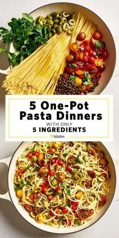 Delicious one-pot pasta served in a bowl, showcasing vibrant ingredients.