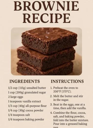 Delicious easy homemade brownies on a plate, perfect for dessert.