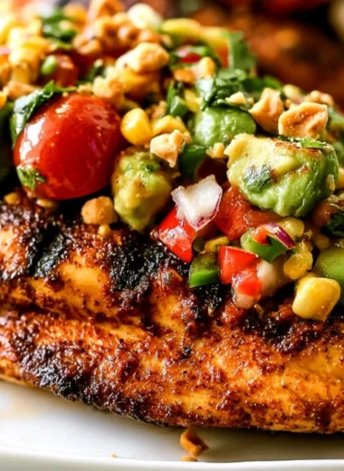 Delicious lime chicken dish served at a festive party.