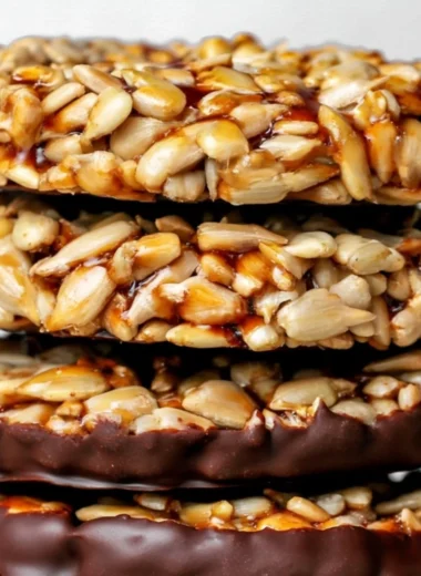 Sunflower seed chocolate bites - a healthy and delicious snack option.