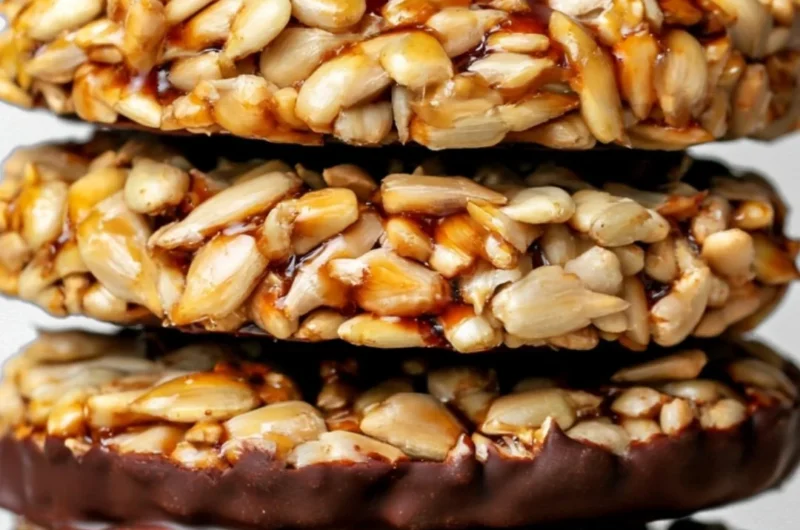 Sunflower seed chocolate bites - a healthy and delicious snack option.