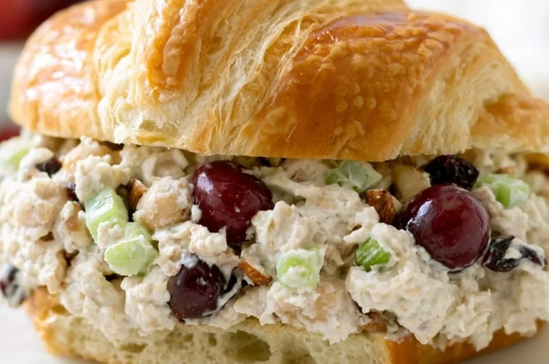 Delicious Vegan Chicken Salad made with plant-based ingredients.