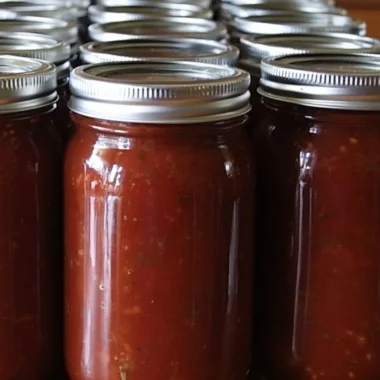 Cozy homemade spaghetti sauce simmering in a pot, ready for pasta.