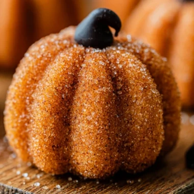 Delicious pumpkin cheesecake truffles decorated with autumn spices