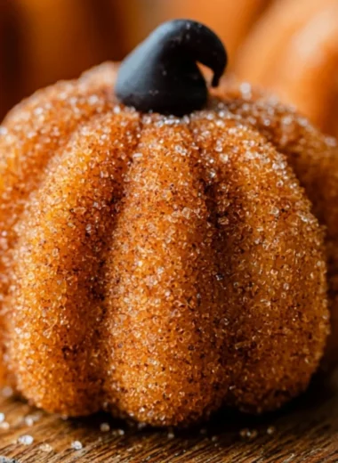 Delicious pumpkin cheesecake truffles decorated with autumn spices