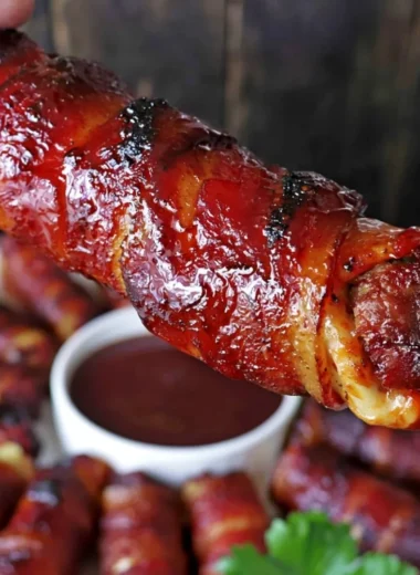 Delicious smoked shotgun shells ready to serve at a barbecue